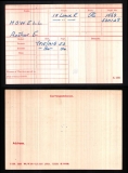 ARTHUR ERNEST AE HOWELL(medal card)