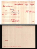 BERNARD B ANWELL(medal card)