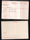 WILLIAM JAMES WJ JOHNSON(medal card)