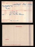 ROBERT R ROBERTS(medal card)