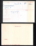 JOHN FRANCIS JF CHEESEWRIGHT(medal card)