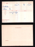 WILLIAM EDWARD WE CLEGG(medal card)