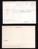 WILLIAM HENRY WH COOKE(medal card)