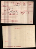 JAMES HENRY JH DAVIES(medal card)