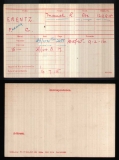 FREDERICK CHARLES FC ERENTZ(medal card)