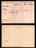 THOMAS T LAKE(medal card)