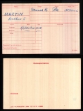 ARTHUR EDWARD AE MARTIN(medal card)