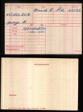 GEORGE ROBERT GR NICHOLSON(medal card)