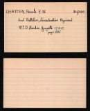 EDWARD WILLIAM EW CHATTEN(medal card)