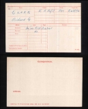 Clark R G (medal card)