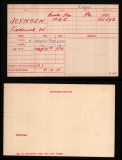 Joynson F W (medal card)