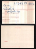 Crome F G (medal card)
