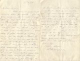 Shells William (letter to his sister, 9 October 1918)