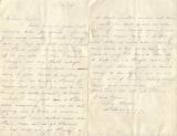 Shells William (letter to his sister, 9 October 1918)