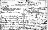 YOUNG FRANK GLADSTONE RAMEKA (postcard written 27 November 1917)