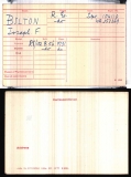 BILTON JOSEPH FREDERICK(medal card)