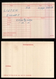 LISTER ERNEST OSWALD(medal card)