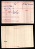 THOMAS WILLIAM OLIVER(medal card)