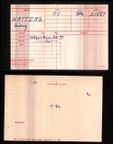 WATTERS SIDNEY(medal card)