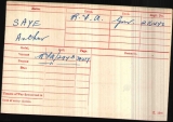 Saye Arthur Thomas (Medal Card)