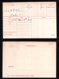 CLARKE JOHN TOM(medal card)