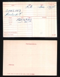 COWLING HERBERT JOHN(medal card)