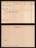 DENNY RONALD WESTON(medal card)