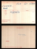 EVANS HAROLD HERBERT(medal card)