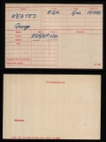 KEATES GEORGE(medal card)