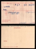 LAMB PETER KNOWLES(medal card)