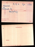 MESTON THOMAS GEORGE(medal card)