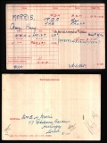 MORRIS GEORGE HENRY(medal card)