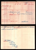 MORRIS JOHN THOMAS(medal card)