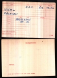 NICOL ALEXANDER(medal card)