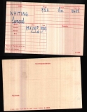 WHITING LEONARD JULIUS(medal card)