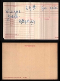 WILLIAMS JOSEPH ARTHUR(medal card)