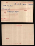 WRIGHT HENRY GEORGE(medal card)