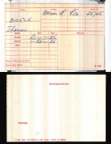 BICKLE THOMAS(medal card)