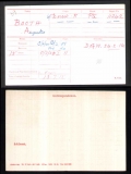 BOOTH AUGUSTUS DAVID(medal card)