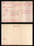 MATTHEWS ALBERT EDWARD(medal card)