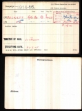 BECKETT HAROLD EDWARD(medal card)