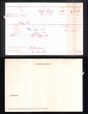 CASLING WILLIAM GEORGE(medal card)