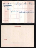 CROSBY JOSEPH(medal card)