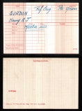 GORDON HENRY ROBERT JOHN(medal card)