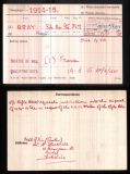 GRAY HENRY(medal card)