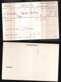 JONES ALFRED(medal card)