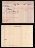 MARSHALL WILLIAM(medal card)