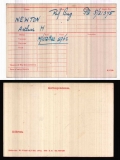 NEWTON ARTHUR HENRY(medal card)