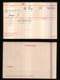 PLACKETT GEORGE GILBERT(medal card)