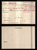 PLATT ALBERT EDWARD(medal card)